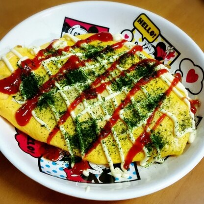 オムソバって作ったことなかったと思うんですが、ただの焼きそばよりも断然美味しいですね(^^)
子供も喜んで食べてくれました♪
ごちそうさまでした！